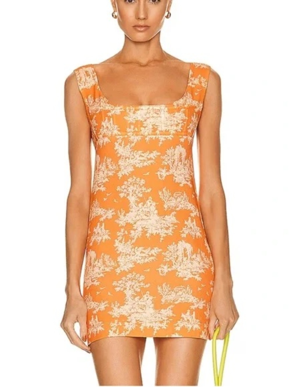 $410 Miaou Vivi Clementine Print Mini Dress - Picture 1 of 10